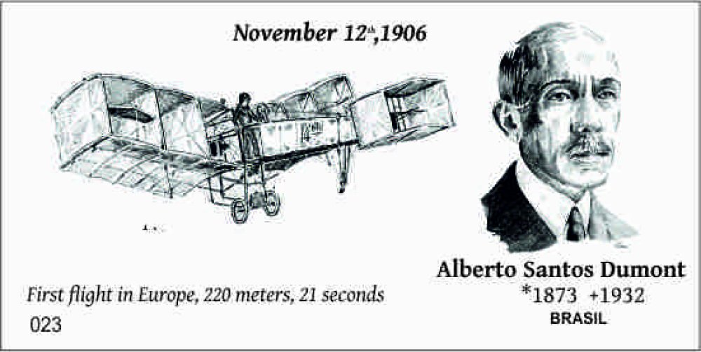 CL 023 Sběratelská karta Alberto Santos Dumont
