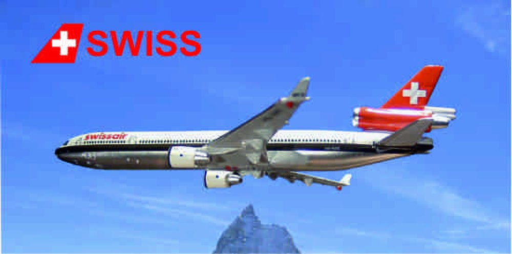 AMG 34 Hliníková magnetka - letecká společnost Swissair