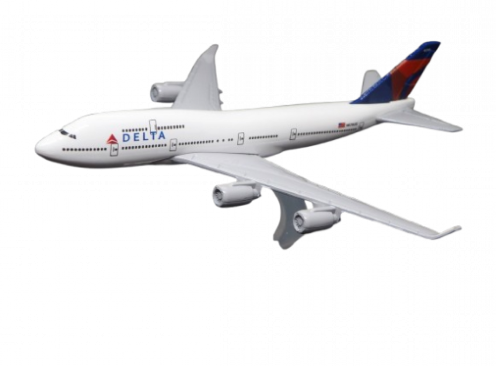 MM 4016 Kovový model letounu Boeing 747 - společnost Delta