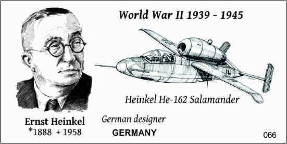 CL 066 Sběratelská karta Ernst Heinkel