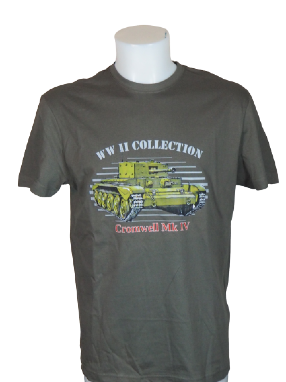 TBT 01 Tričko s motivem tank CROMWELL IV barva šedá břidlice