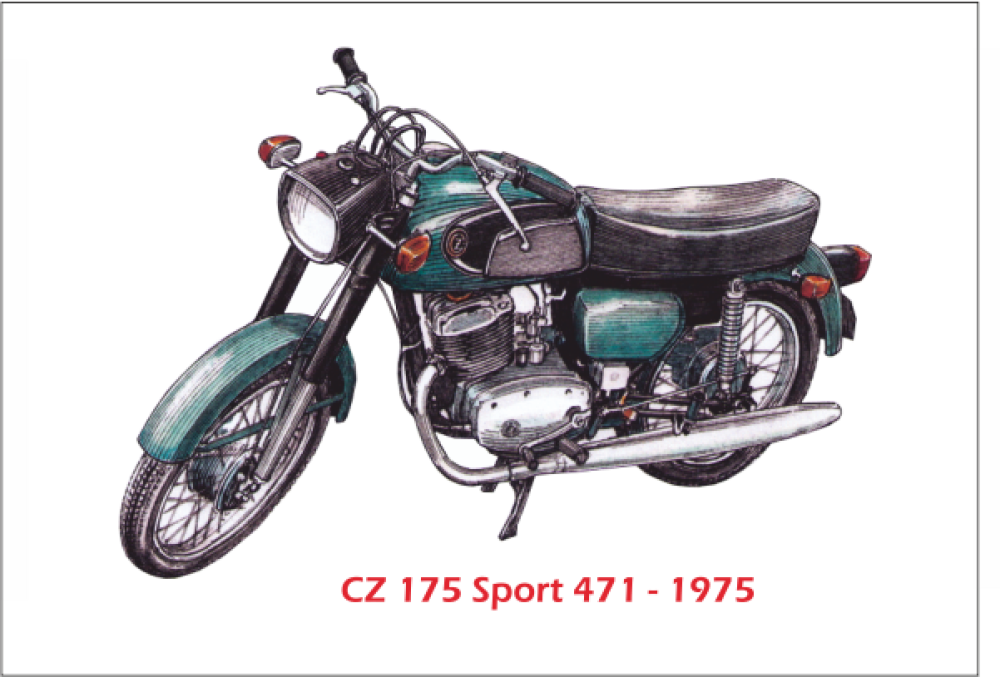 MGM 02 Magnetka hliníková - motocykl ČZ 175 Sport