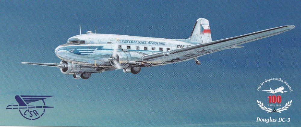 PH 01 Pohlednice s motivem Douglas DC-3 ČSA