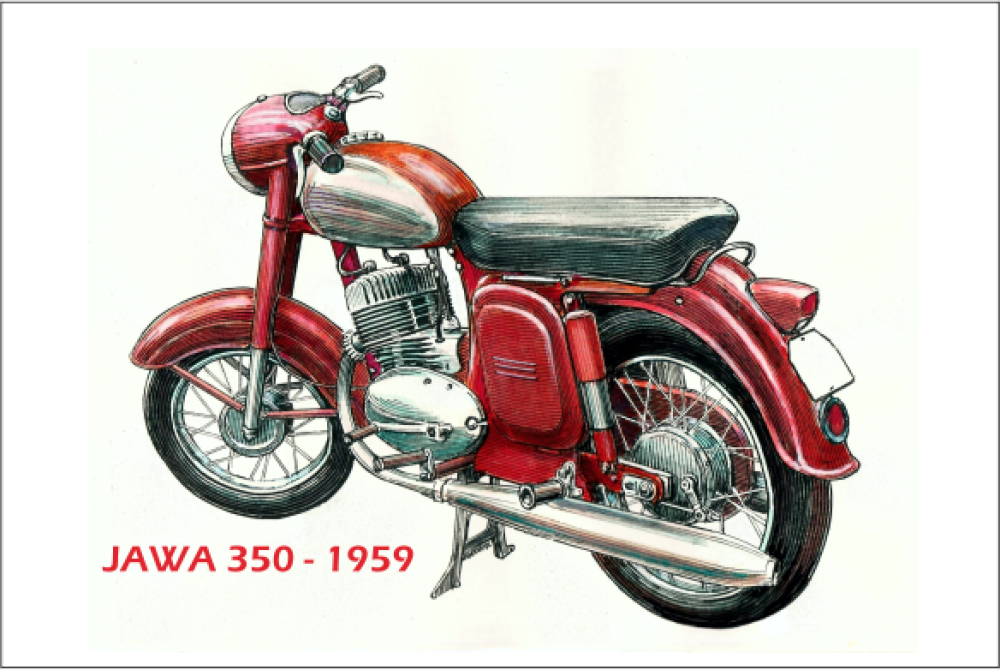 MGM 04 Magnetka hliníková - motocykl Jawa 350