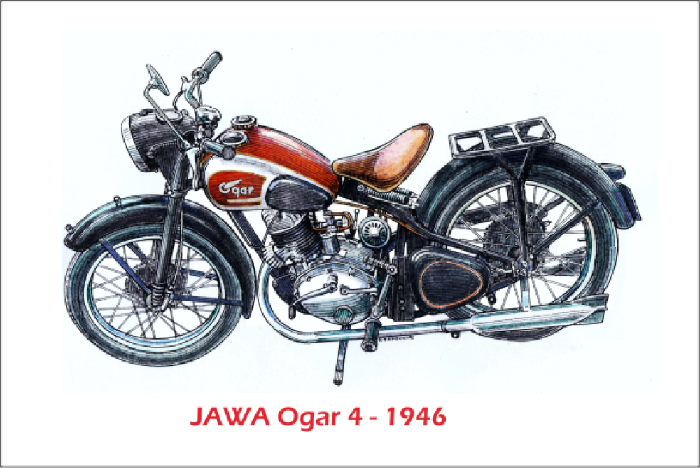 MGM 07 Magnetka hliníková - motocykl Jawa Ogar 4