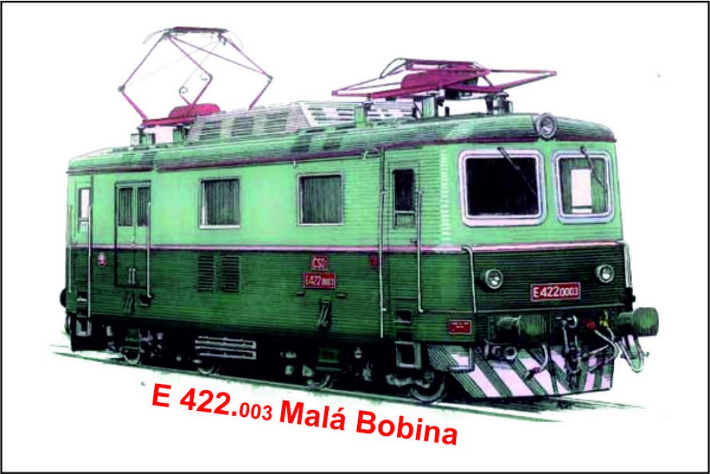MGV 13 Hliníková magnetka s motivem motorové lokomotivy Malá Bobina