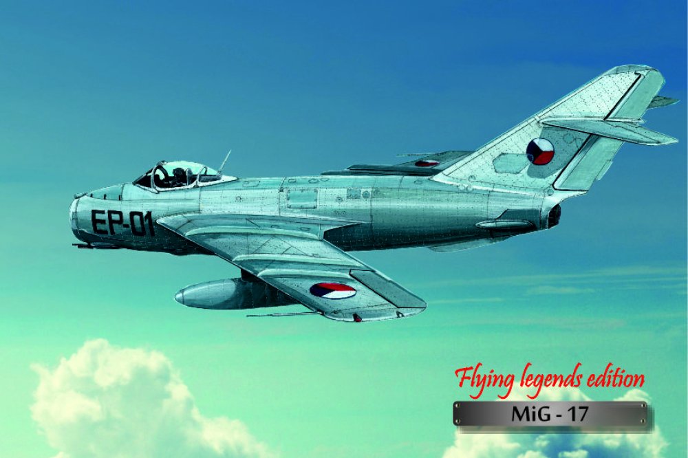 MGL 14 Magnetka hliníková s leteckým motivem MiG-17