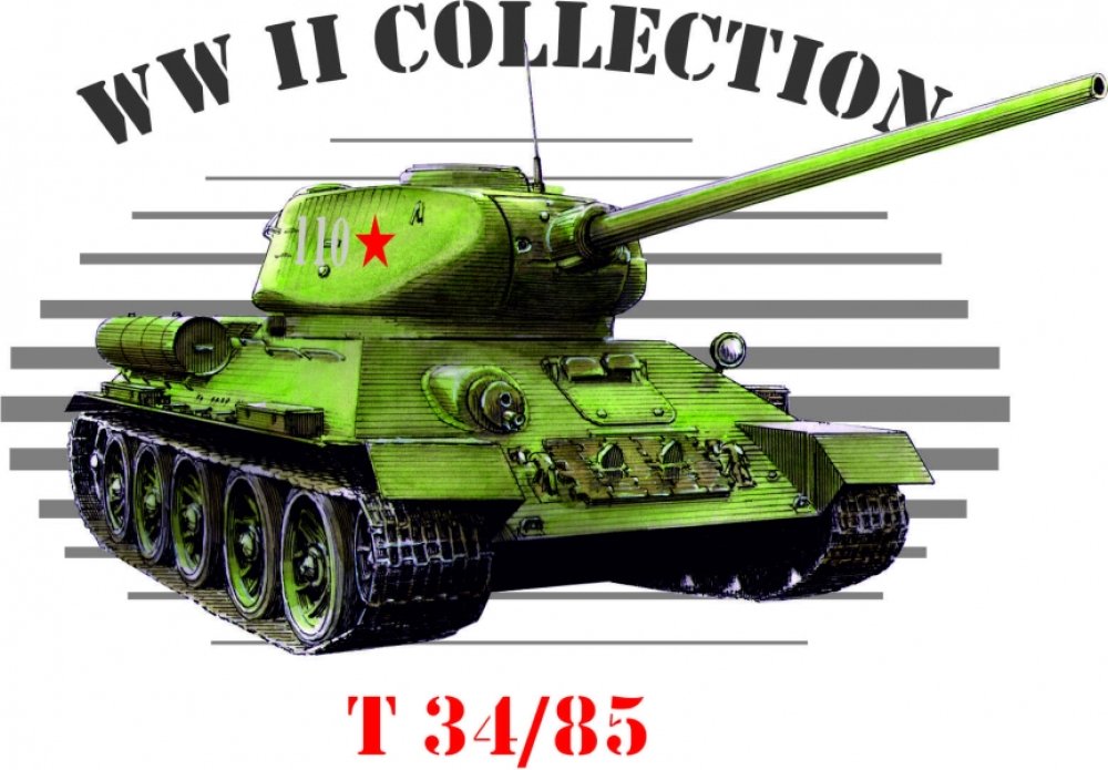PBT 04 Hliníkový poster s motivem tanku T 34/85