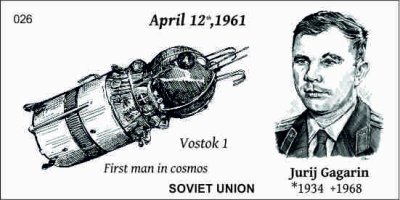 Sberatelská karta Jurij Gagarin