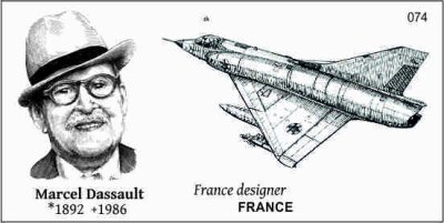CL 074 Sběratelská karta Marcel Dassault