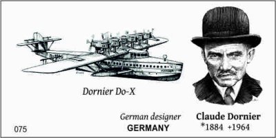CL 075 Sběratelská karta Claude Dornier