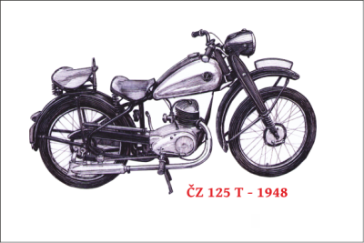 MGM 01 Magnetka hliníková - motocykl ČZ 125 T