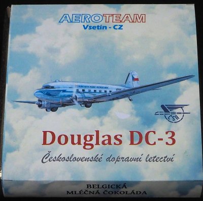 FLC 29 Čokoláda s motivem letounu Douglas DC-3