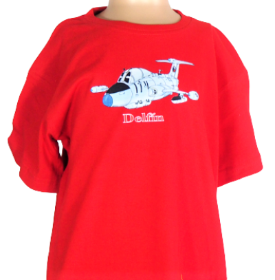 TDL 17 Tričko dětské s motivem karikatury L-29 Delfín