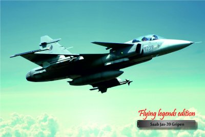 MGL 13 Magnetka hliníková s leteckým motivem Gripen