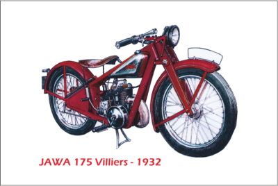 MGM 03 Magnetka hliníková - motocykl  Jawa 175 Villers