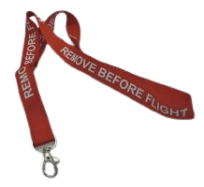 LP 22 Látkový přívěšek REMOVE BEFORE FLIGHT
