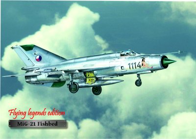 MGL 12 Magnetka hliníková s leteckým motivem MiG-21