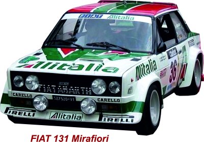 TP 33 Hliníkový poster FIAT 131 Rally