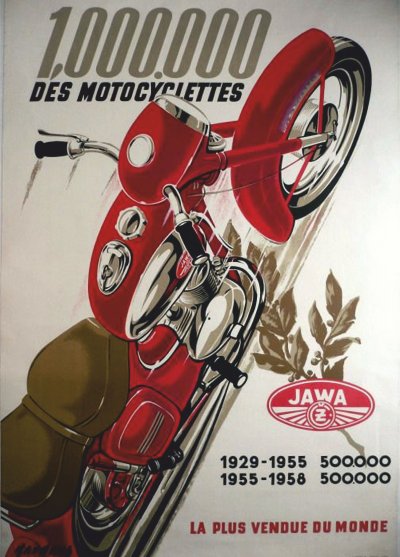 TP 35 Hliníkový poster Jawa