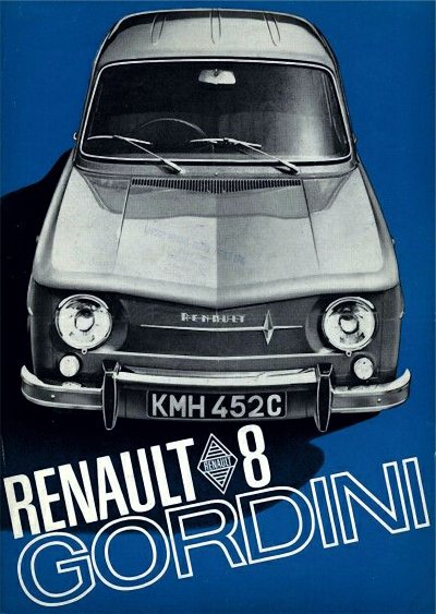TP 36 Hliníkový poster s motivem Renault 8 Gordiny