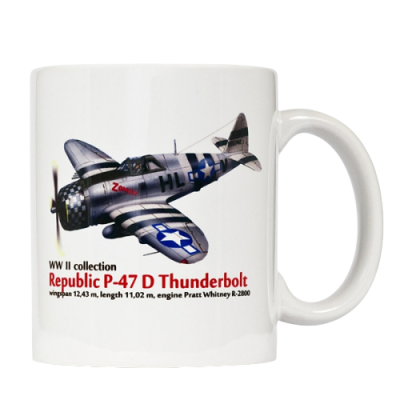 HL 32 Hrnek s motivem letounu Republic P-47 Thunderbolt