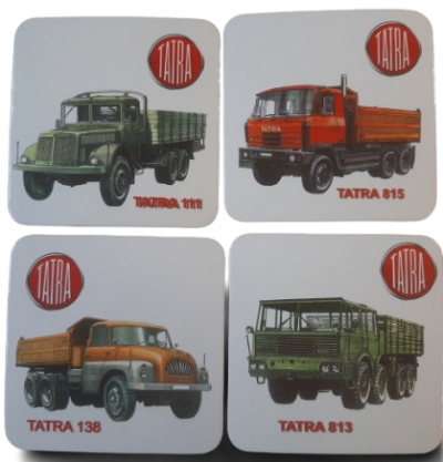 UPT 01 Sada korkových podtácků - nákladní vozidla TATRA