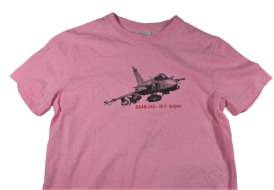 TDL 13 Tričko s motivem Saab 39 Gripen barva růžová