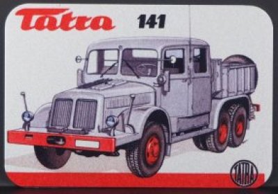 MGT 08 Magnetka hliníková s motivem TATRA 141 retro